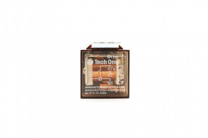  rele automotivo com suporte 40a - 5 pinos tech one - 2596 