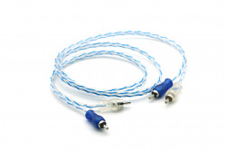  cabo rca injetado 4mm 1m azul/prata svart - 0730 