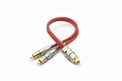  cabo y prime plug de metal 5mm vermelho 1f 2m svart - 0750 