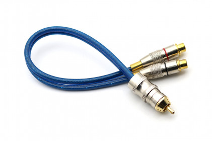  cabo y prime plug de metal 5mm azul 2f 1m svart - 0747 