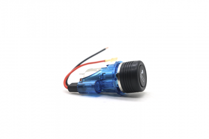  adaptador de tomada com acendedor azul - 5653 