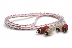  cabo rca injetado 4mm 1m vermelho/prata svart - 1556 