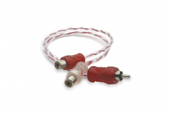  cabo y injetado vermelho/prata 4mm 1m 2f svart - 1558 