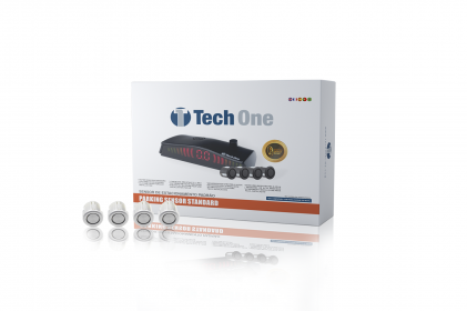  sensor de estacionamento standard 4 pontas prata tech one - 2240 