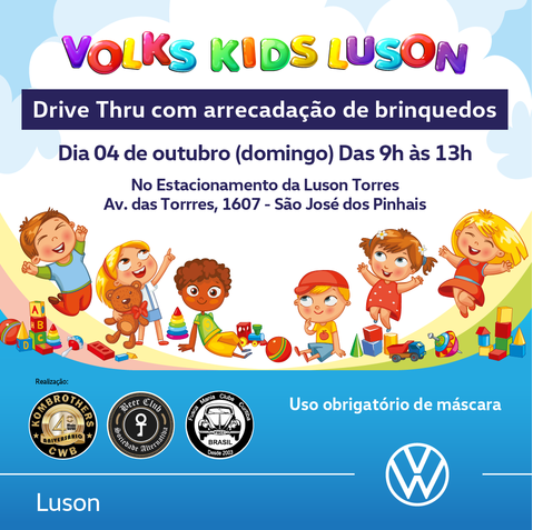 Drive Thru com arrecadação de Brinquedos