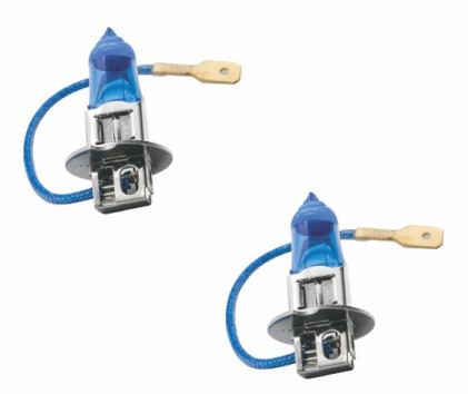  par de lampada halogena super brancas h3 24v 70w pk22s code - 5248 