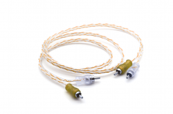  cabo rca injetado 4mm 1m laranja/prata svart - 1824 