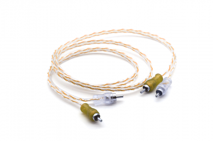  cabo rca injetado 4mm 1m laranja/prata svart - 1824 