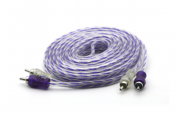  cabo rca injetado roxo/prata transp 4mm 5m svart - 1829 
