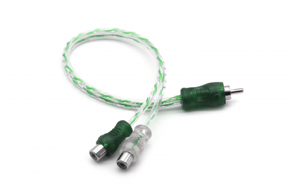  cabo y injetado preto/prata 4mm 1m 2f svart - 1835 