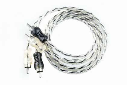  cabo rca injetado 4mm 1m preto/prata thork - 9050 