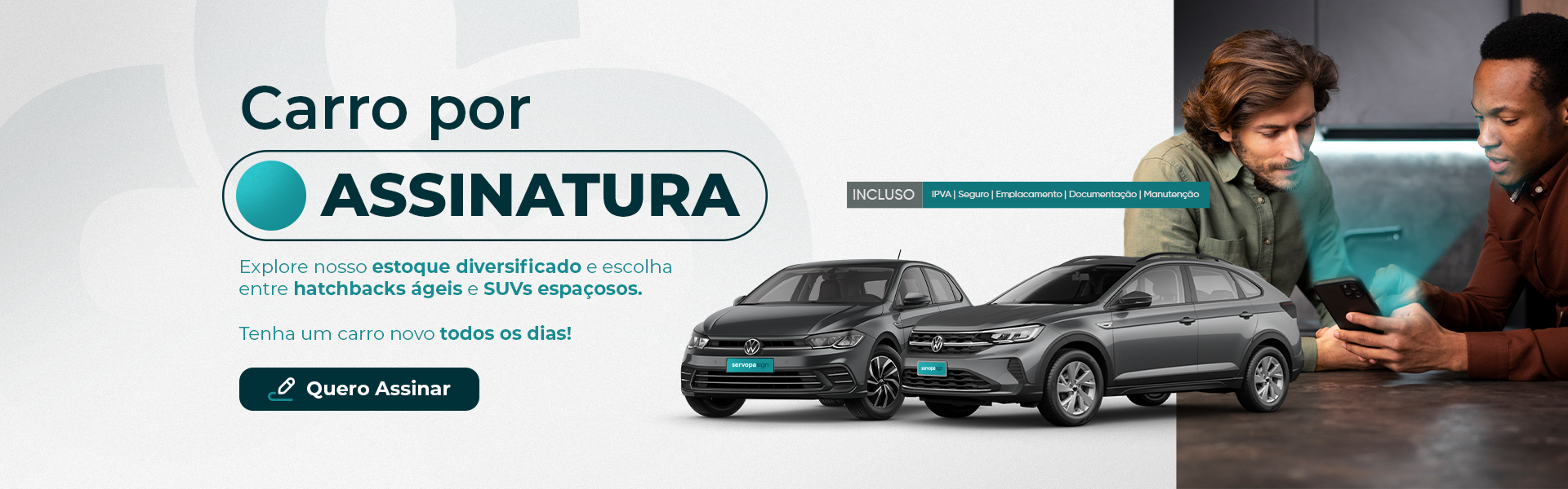 banner carro por assinatura