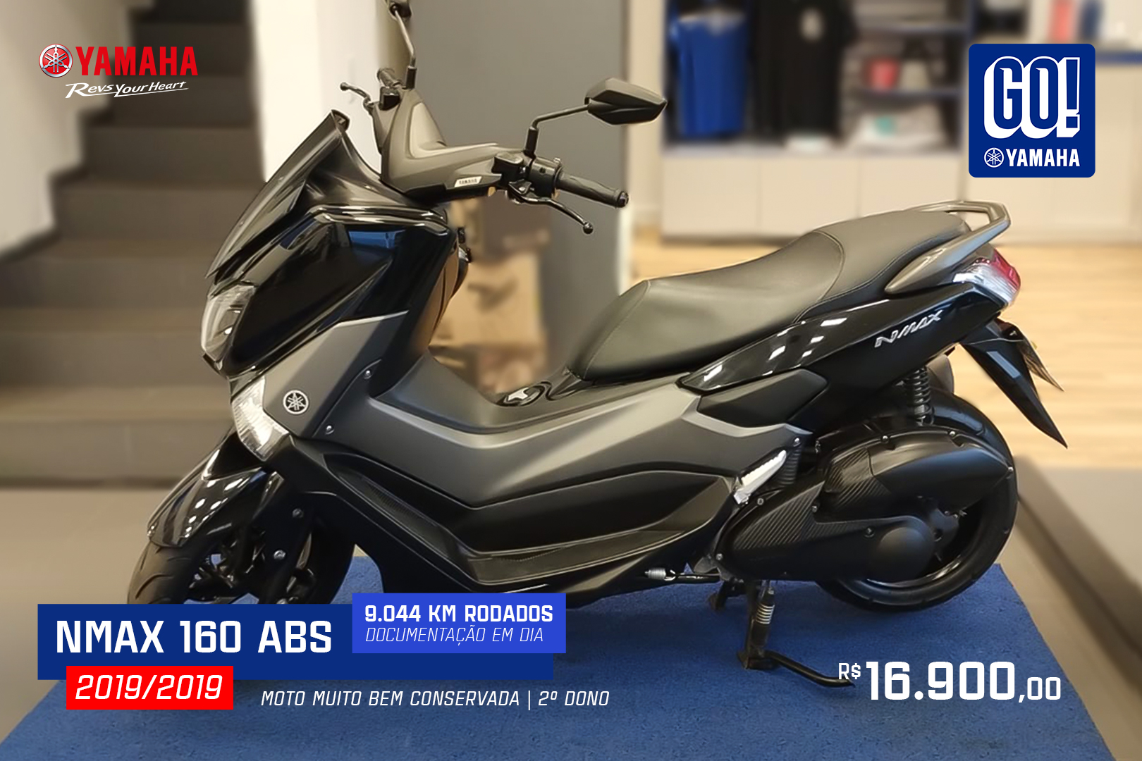 Seminovos Azamoto: NMAX 160 ABS 2019/19