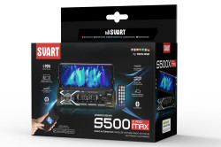  radio automotivo s500 max x pro | svart - 1812 