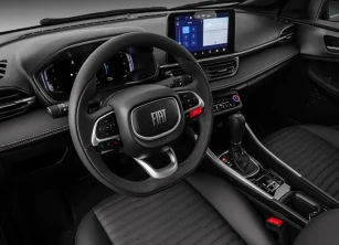 Painel multimídia do Fastback Hybrid