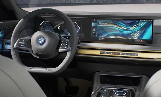 Ambiente inovador no cockpit.