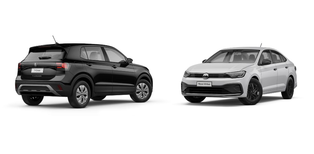 Virtus e T‑Cross Sense: Descubra as novas versões de entrada da VW