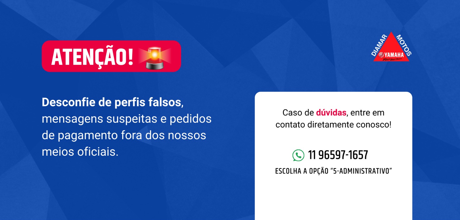 banner atenção - golpes