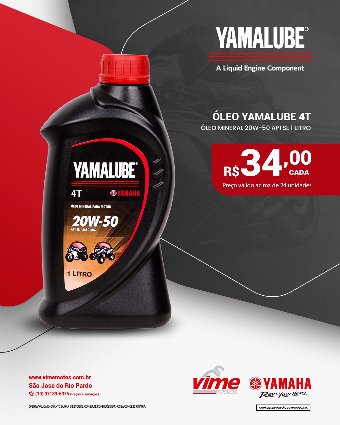 OLEO YAMALUBE 20W50 MINERAL