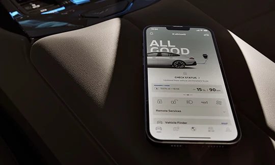 Controle de carregamento inteligente em casa.