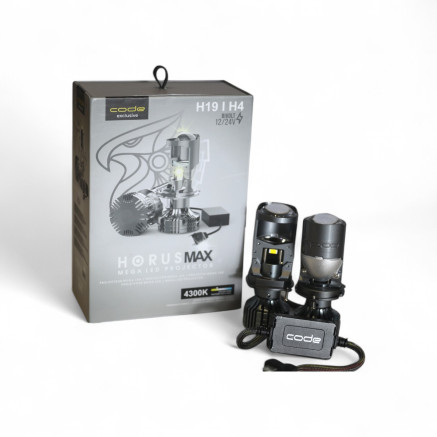  mega led projector horus max h19/h4 4300k code - 6019 