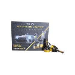  ultra led extreme force h8/h9/h11/h16 pgj19-3 8000k code - 6451 