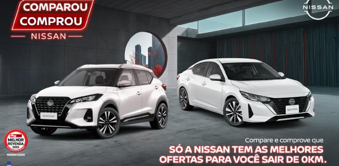 Ofertas Nissan continuam em junho com a campanha “Comparou, Comprou”