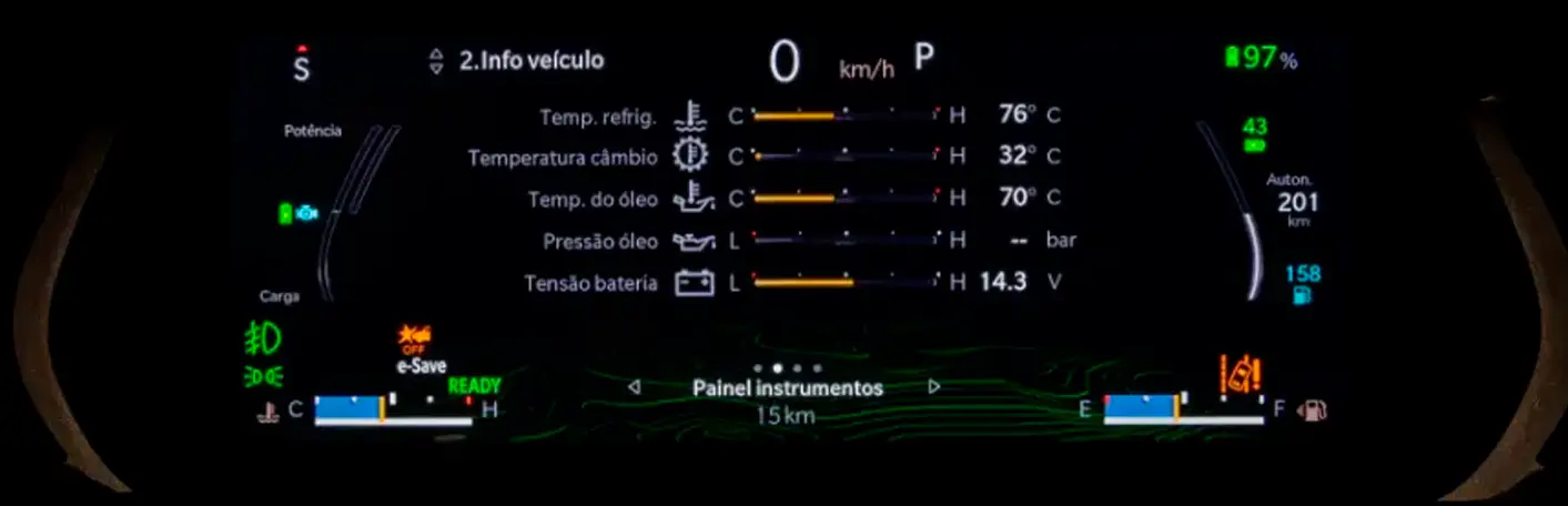 PAINEL DE INSTRUMENTOS 10,25”