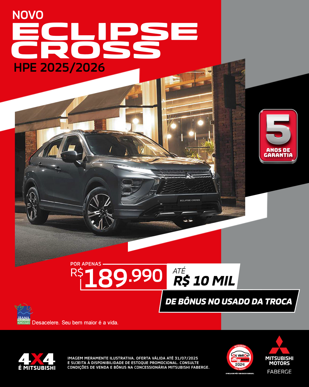 Eclipse Cross HPE 1.5 16V 165cv Aut.