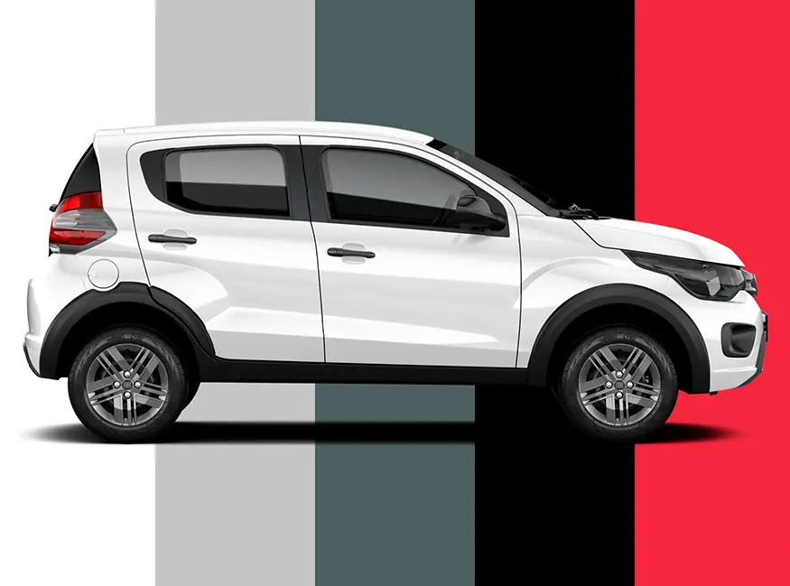 Cinco opções de cores