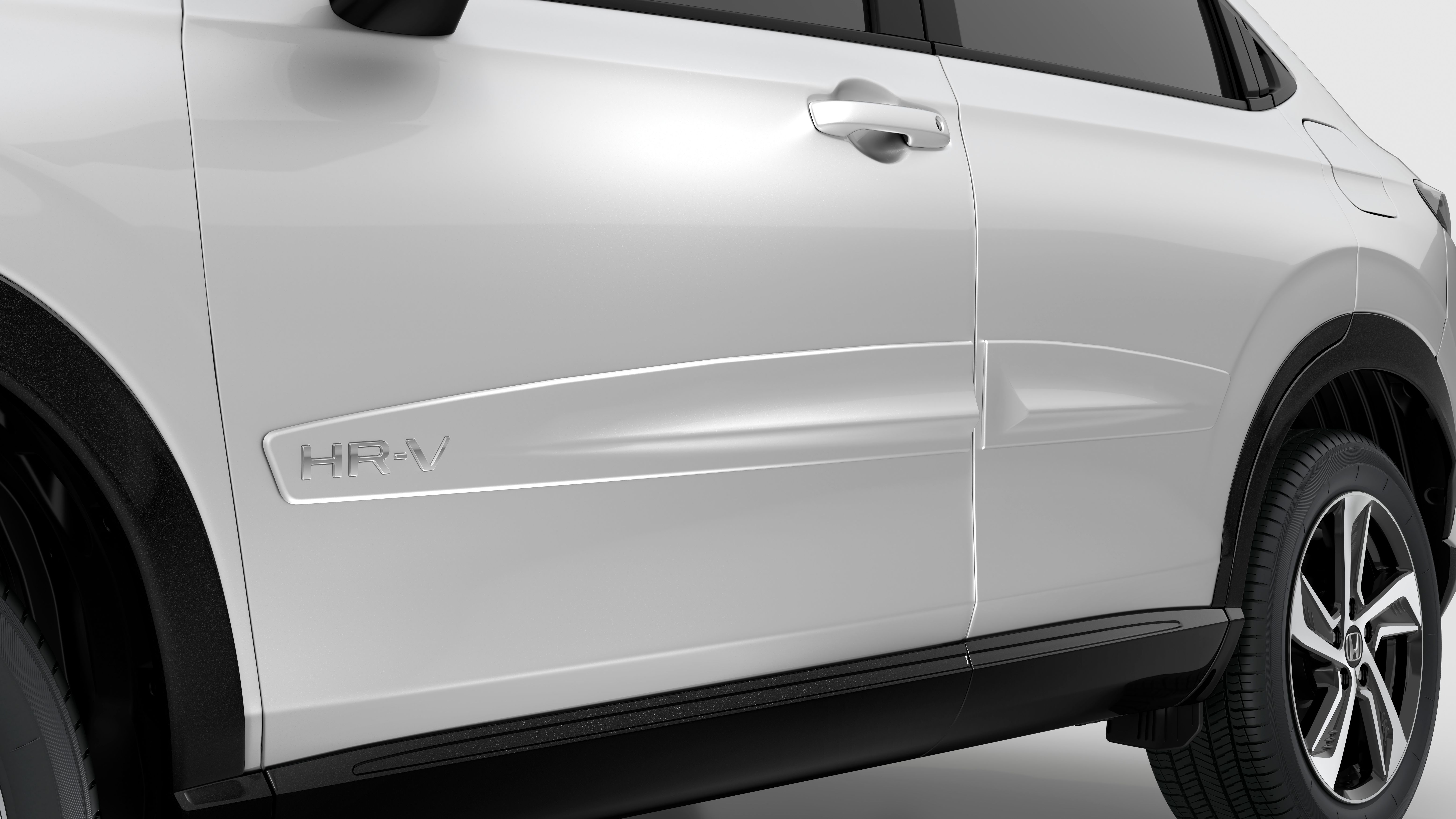 FRISO DE PORTAS COM LOGO (HR-V)- Branco tafeta sólido