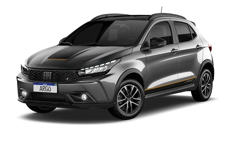 ARGO 1.0 FLEX 4P 2026 CINZA SILVERSTONE COM TETO PRETO VULCANO