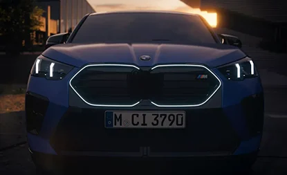 Dianteira do veículo.