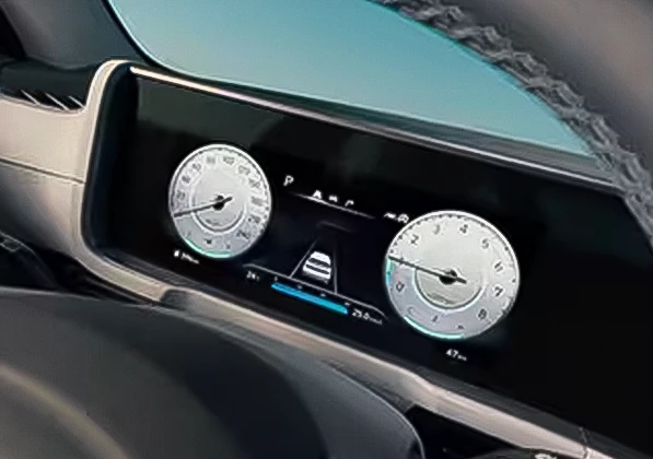 Painel de instrumentos digital e colorido