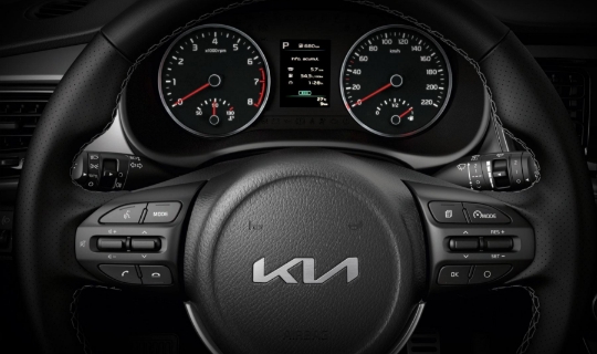 Volante multifuncional com base reta