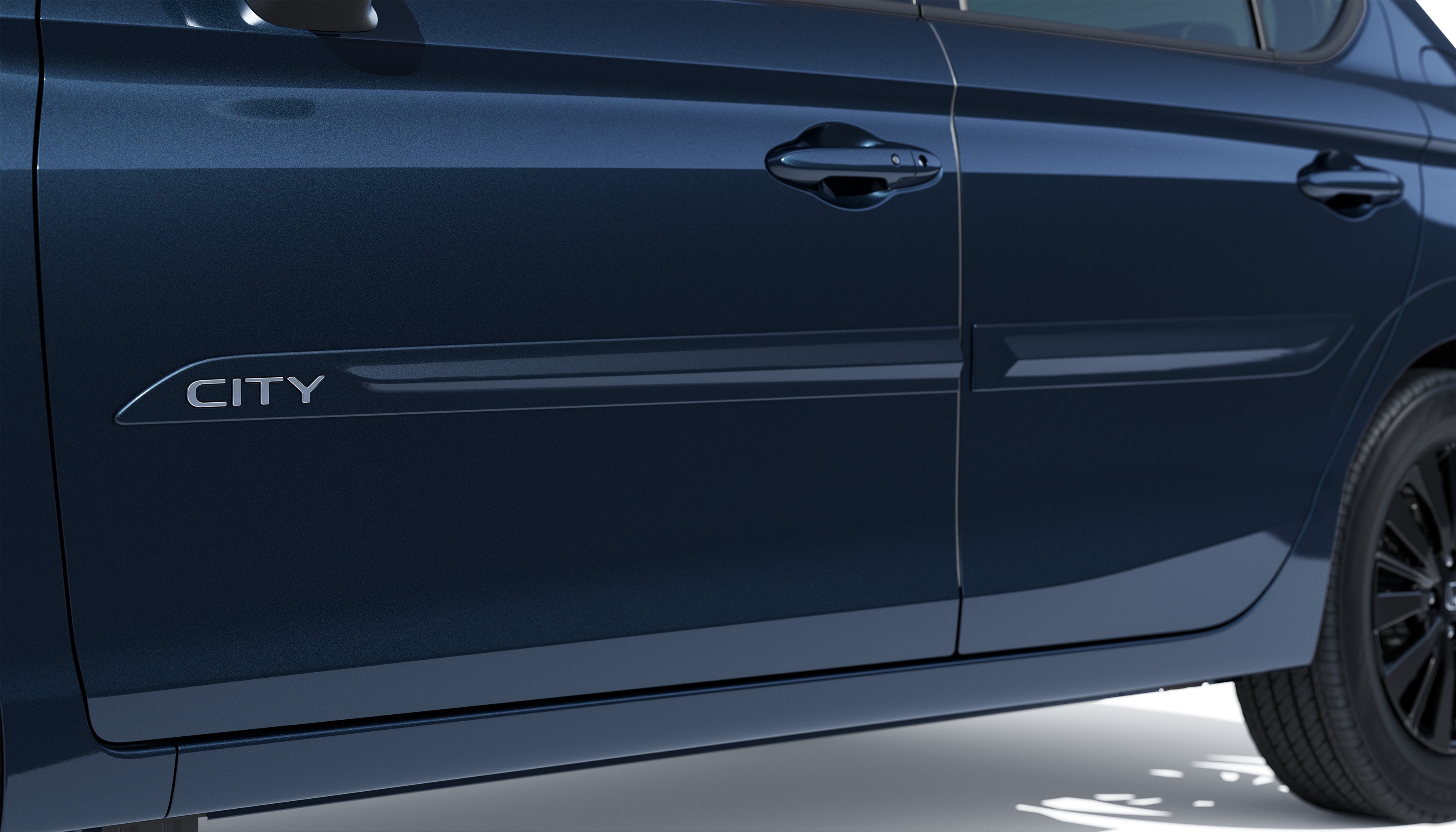 FRISO DE PORTAS COM LOGO CROMADO (CITY HATCH) - Azul cósmico metálico