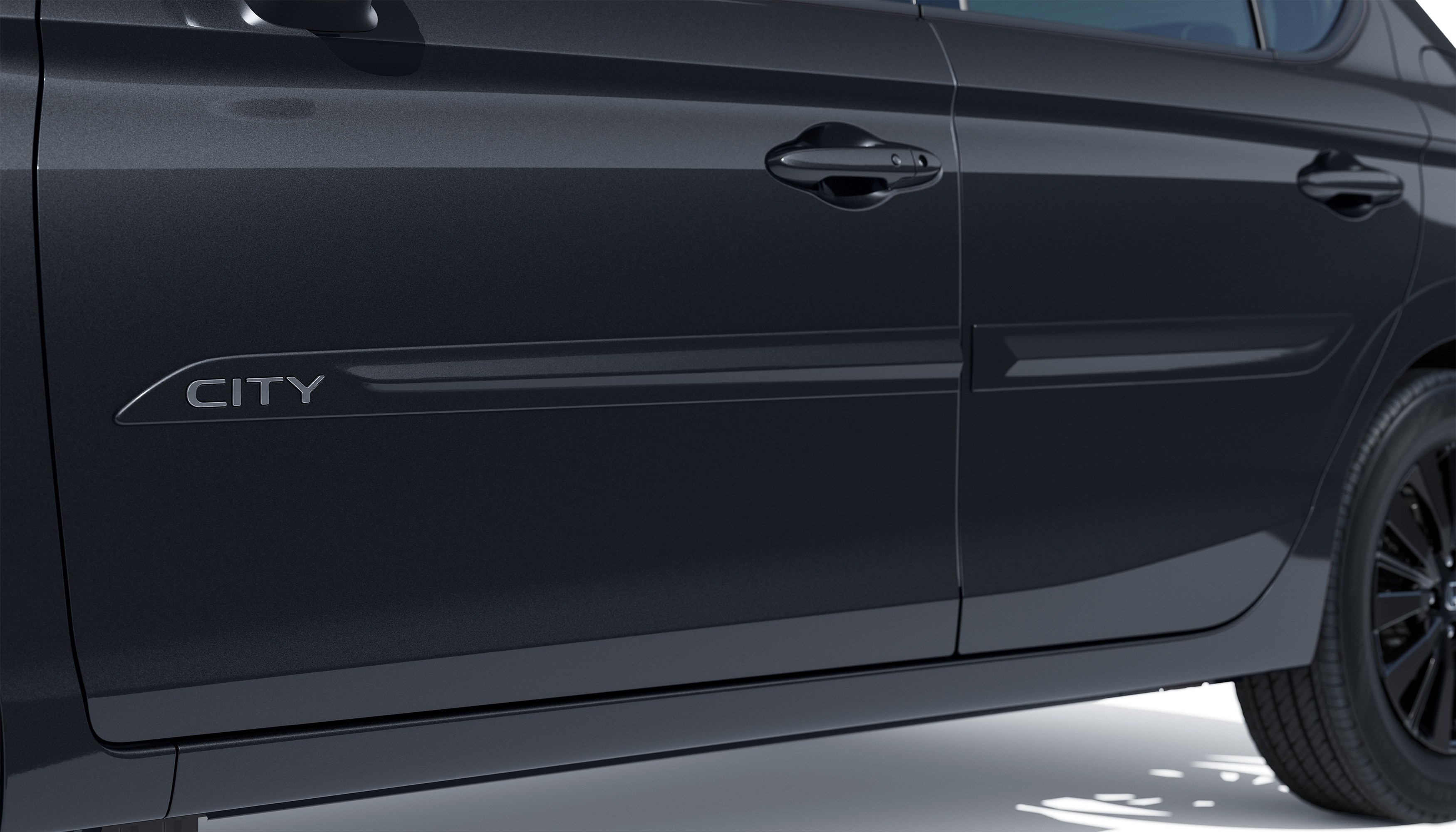 FRISO DE PORTAS COM LOGO CROMADO (CITY HATCH) - Cinza basalto metálico