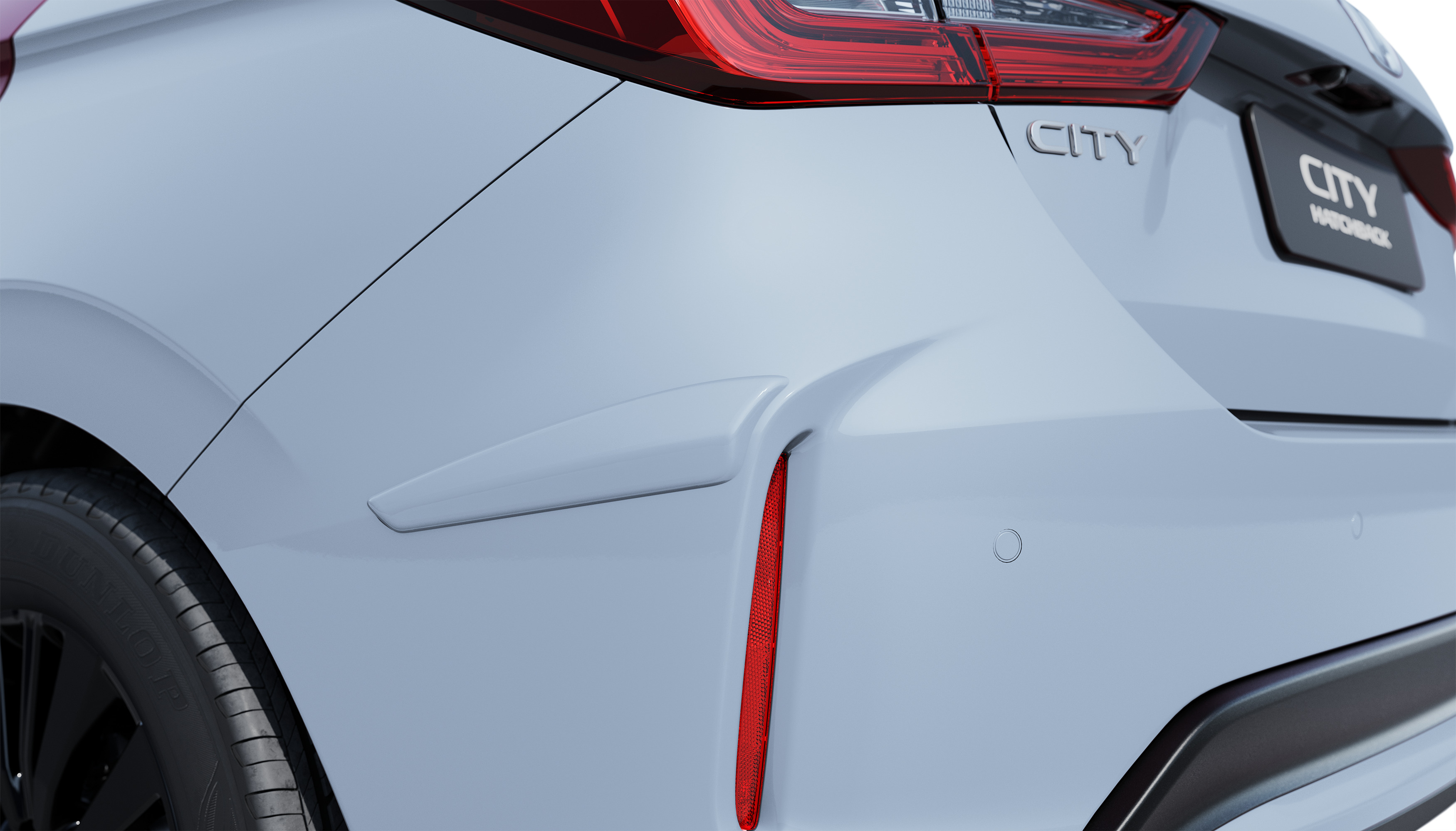 PROTETOR LATERAL DE PARA-CHOQUE TRASEIRO (CITY HATCH) - Cinza grafeno perolizado