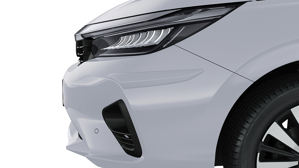 PROTETOR LATERAL DE PARA-CHOQUE FRONTAL  (CITY SEDAN) - Branco topázio perolizado