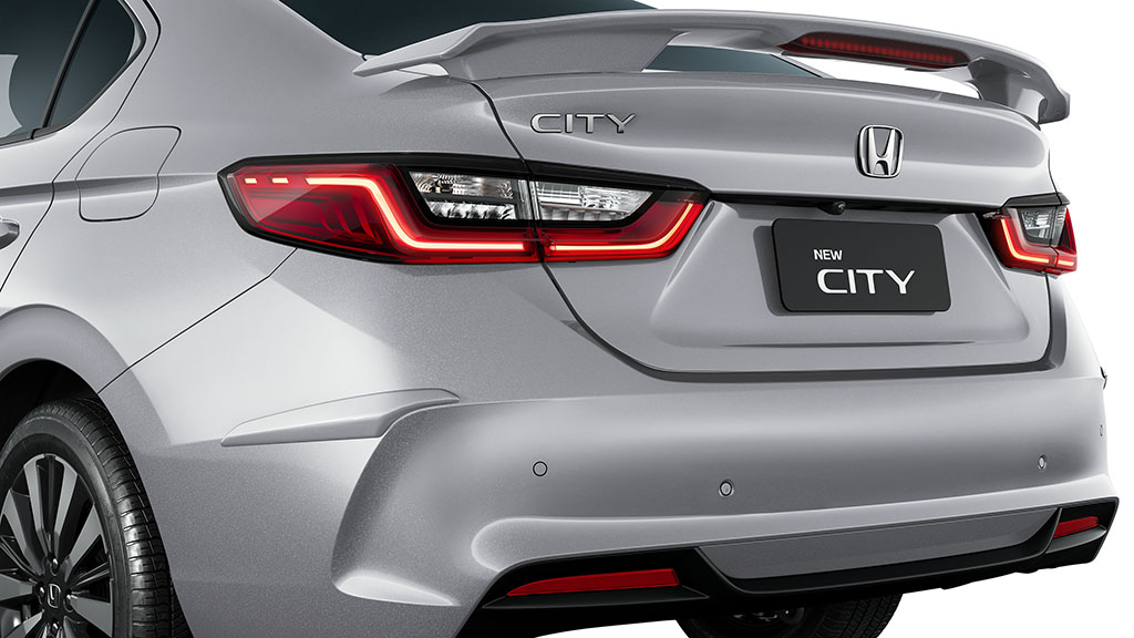 PROTETOR LATERAL DE PARA-CHOQUE TRASEIRO (CITY SEDAN) - Prata platinum metálico