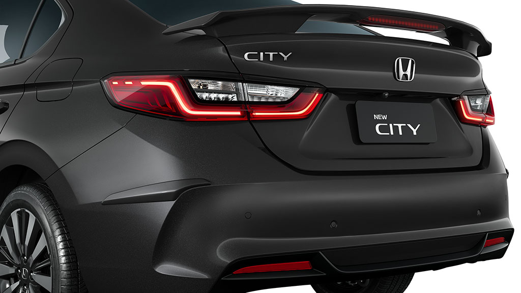 PROTETOR LATERAL DE PARA-CHOQUE TRASEIRO (CITY SEDAN) - Preto cristal perolizado