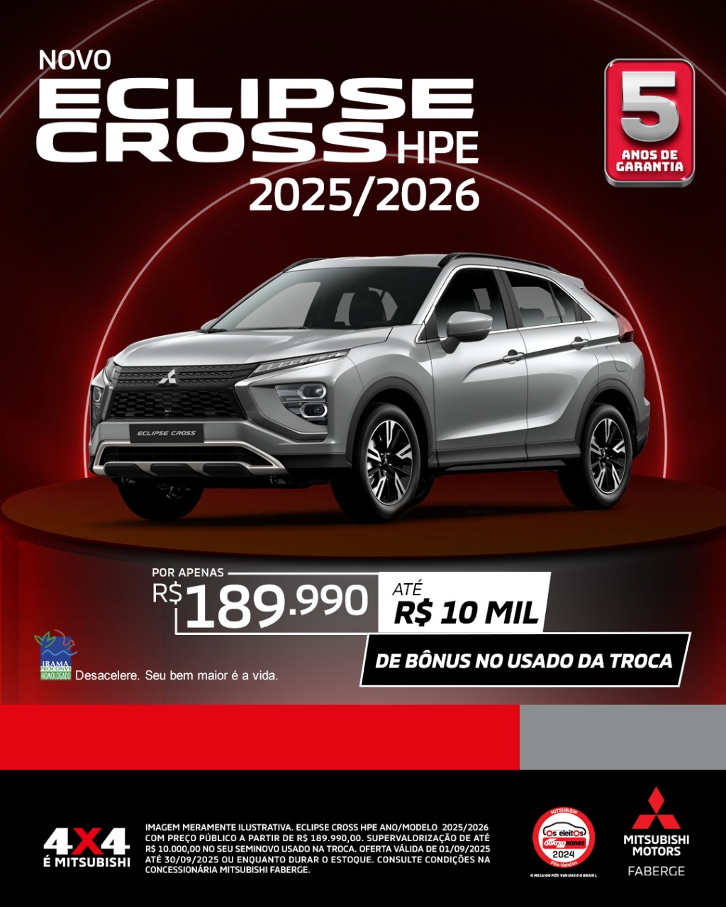 Eclipse Cross HPE 1.5 16V 165cv Aut.