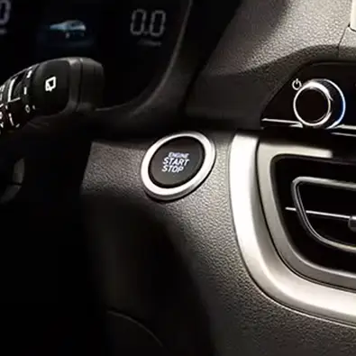 Botão de partida do motor