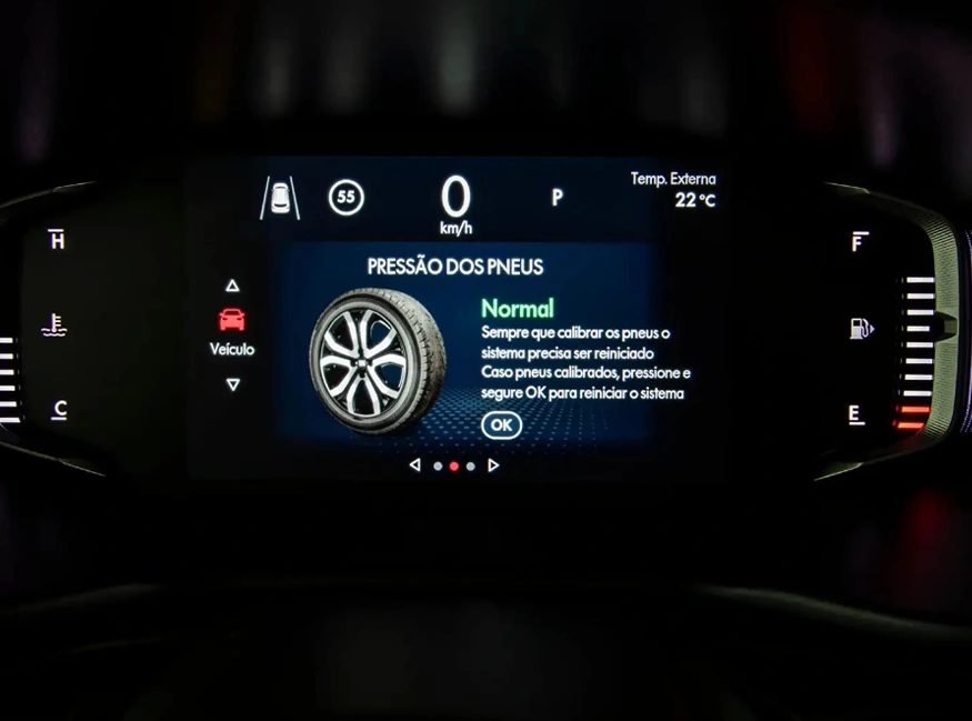 Monitoramento de pressão dos pneus