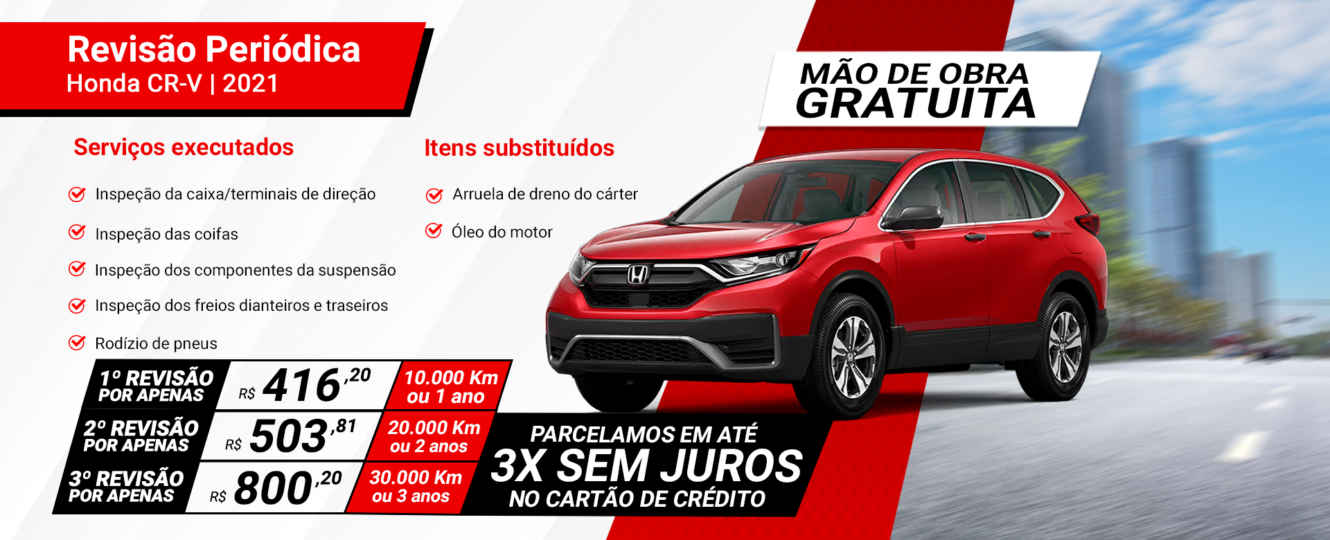 REVISÃO - HONDA CRV 2021 - OFERTA