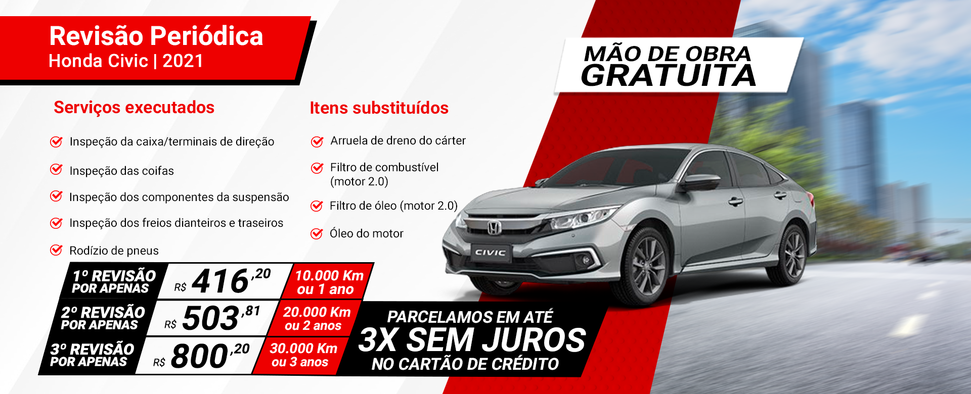 REVISÃO - CIVIC 2021 - OFERTA