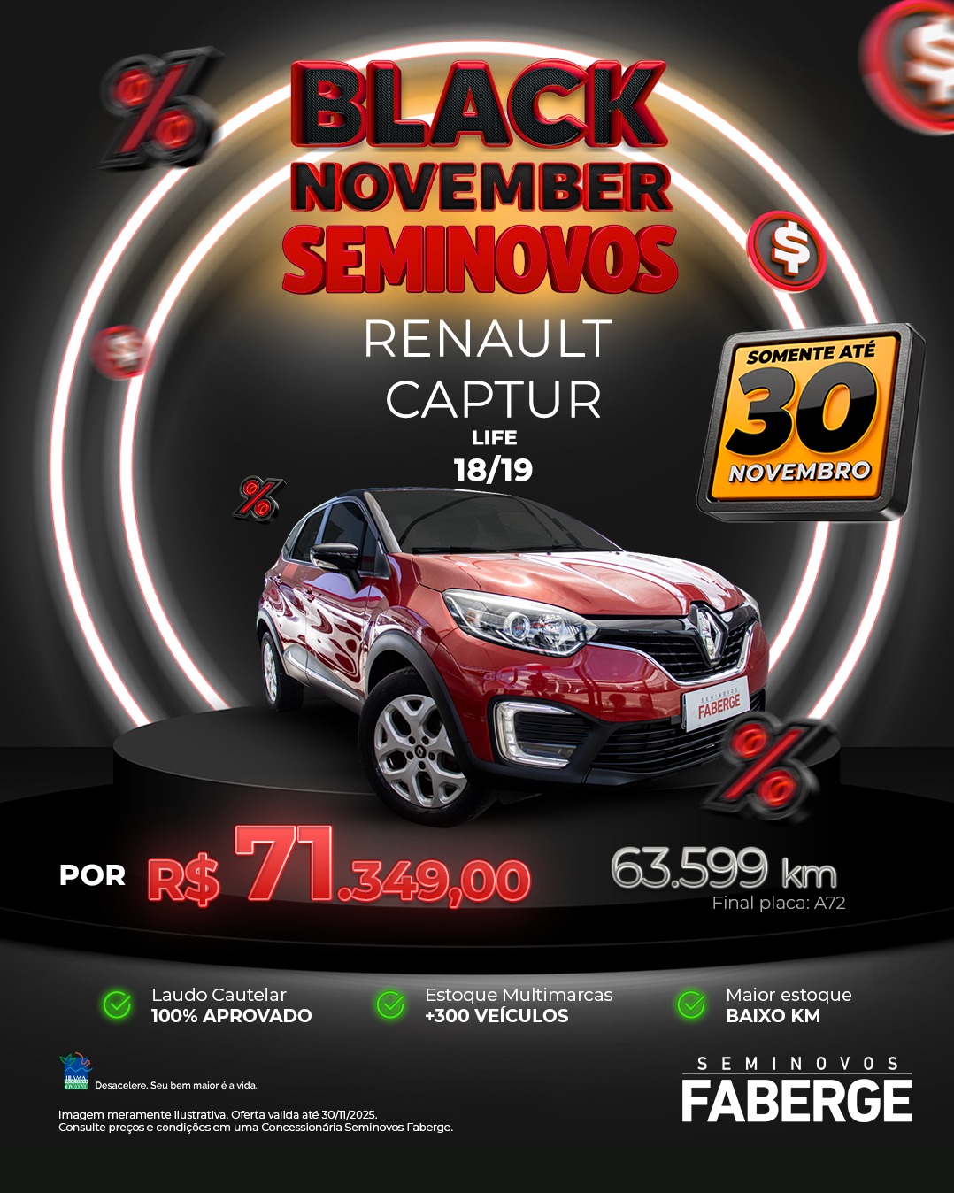 Renault Captur Life - Novembro