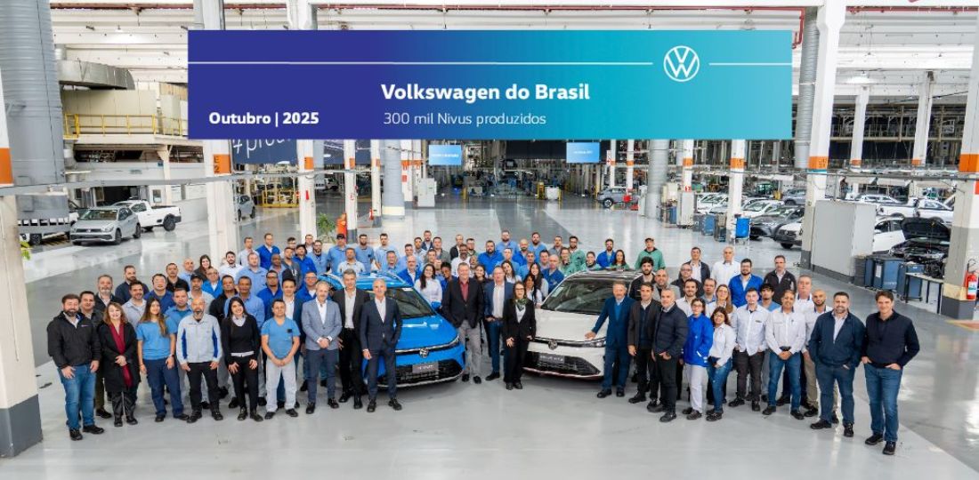 Volkswagen celebra 300 mil unidades do Nivus produzidas no Brasil