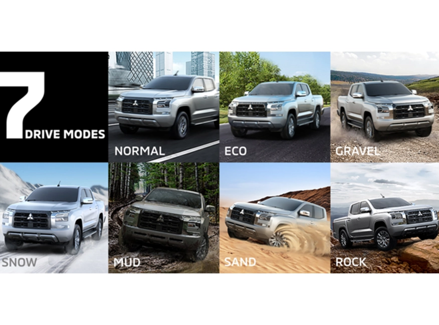 DRIVE MODE COM 7 OPÇÕES DE CONDUÇÃO