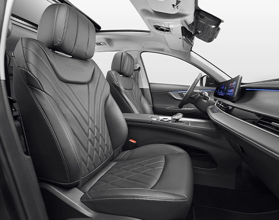 Revestimento interno mais luxuoso e premium.